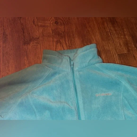Columbia Turquoise Fleece Zip-Up Jacket - Picture 5 of 12